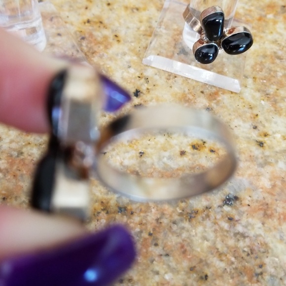🖤 925 SS BLACK ONYX RING🖤 - Picture 4 of 4